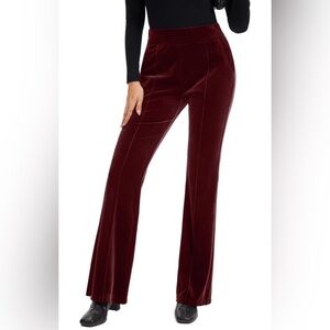 Burgundy Velvet Pants